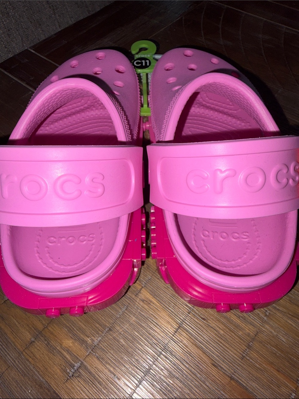 LEGO Kids' Pink Brick-Detail Clog C 11 - Picture 3 of 5